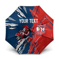 Personalized Sydney Roosters Umbrella Dynamic Lightning Mascot Rugby Australia