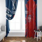 Personalized Sydney Roosters Window Curtain Dynamic Lightning Mascot Rugby Australia