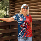 Personalized Sydney Roosters Women Polo Shirt Dynamic Lightning Mascot Rugby Australia