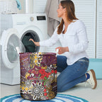 Brisbane Broncos ANZAC Day Laundry Basket Aboriginal Poppy Remembrance Rugby - Lest We Forget