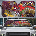 Brisbane Broncos ANZAC Day Auto Sun Shade Aboriginal Poppy Remembrance Rugby - Lest We Forget