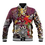 Brisbane Broncos ANZAC Day Baseball Jacket Aboriginal Poppy Remembrance Rugby - Lest We Forget