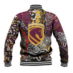 Brisbane Broncos ANZAC Day Baseball Jacket Aboriginal Poppy Remembrance Rugby - Lest We Forget