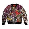 Brisbane Broncos ANZAC Day Bomber Jacket Aboriginal Poppy Remembrance Rugby - Lest We Forget