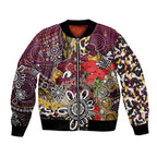 Brisbane Broncos ANZAC Day Bomber Jacket Aboriginal Poppy Remembrance Rugby - Lest We Forget