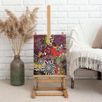 Brisbane Broncos ANZAC Day Canvas Wall Art Aboriginal Poppy Remembrance Rugby - Lest We Forget