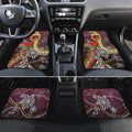 Brisbane Broncos ANZAC Day Car Mats Aboriginal Poppy Remembrance Rugby - Lest We Forget