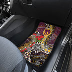 Brisbane Broncos ANZAC Day Car Mats Aboriginal Poppy Remembrance Rugby - Lest We Forget