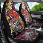 Brisbane Broncos ANZAC Day Car Seat Cover Aboriginal Poppy Remembrance Rugby - Lest We Forget