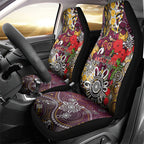Brisbane Broncos ANZAC Day Car Seat Cover Aboriginal Poppy Remembrance Rugby - Lest We Forget