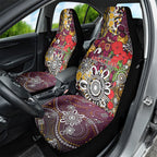 Brisbane Broncos ANZAC Day Car Seat Cover Aboriginal Poppy Remembrance Rugby - Lest We Forget