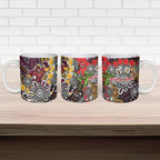 Brisbane Broncos ANZAC Day Ceramic Mug Aboriginal Poppy Remembrance Rugby - Lest We Forget
