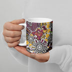 Brisbane Broncos ANZAC Day Ceramic Mug Aboriginal Poppy Remembrance Rugby - Lest We Forget