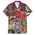 Brisbane Broncos ANZAC Day Family Matching Long Sleeve Bodycon Dress and Hawaiian Shirt Aboriginal Poppy Remembrance Rugby - Lest We Forget