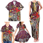 Brisbane Broncos ANZAC Day Family Matching Tank Maxi Dress and Hawaiian Shirt Aboriginal Poppy Remembrance Rugby - Lest We Forget