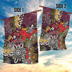 Brisbane Broncos ANZAC Day Garden Flag Aboriginal Poppy Remembrance Rugby - Lest We Forget