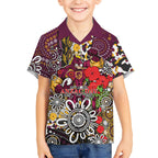 Brisbane Broncos ANZAC Day Hawaiian Shirt Aboriginal Poppy Remembrance Rugby - Lest We Forget