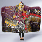 Brisbane Broncos ANZAC Day Hooded Blanket Aboriginal Poppy Remembrance Rugby - Lest We Forget
