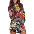 Brisbane Broncos ANZAC Day Hoodie Dress Aboriginal Poppy Remembrance Rugby - Lest We Forget