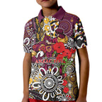 Brisbane Broncos ANZAC Day Kid Polo Shirt Aboriginal Poppy Remembrance Rugby - Lest We Forget