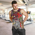 Brisbane Broncos ANZAC Day Men Tank Top Aboriginal Poppy Remembrance Rugby - Lest We Forget