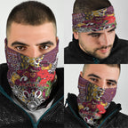 Brisbane Broncos ANZAC Day Neck Gaiter Aboriginal Poppy Remembrance Rugby - Lest We Forget