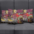 Brisbane Broncos ANZAC Day Pillow Cover Aboriginal Poppy Remembrance Rugby - Lest We Forget