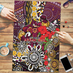 Brisbane Broncos ANZAC Day Puzzle Aboriginal Poppy Remembrance Rugby - Lest We Forget