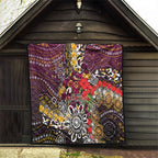 Brisbane Broncos ANZAC Day Quilt Aboriginal Poppy Remembrance Rugby - Lest We Forget
