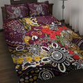 Brisbane Broncos ANZAC Day Quilt Bed Set Aboriginal Poppy Remembrance Rugby - Lest We Forget