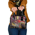 Brisbane Broncos ANZAC Day Shoulder Handbag Aboriginal Poppy Remembrance Rugby - Lest We Forget