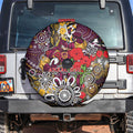 Brisbane Broncos ANZAC Day Spare Tire Cover Aboriginal Poppy Remembrance Rugby - Lest We Forget