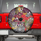 Brisbane Broncos ANZAC Day Spare Tire Cover Aboriginal Poppy Remembrance Rugby - Lest We Forget