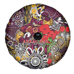 Brisbane Broncos ANZAC Day Spare Tire Cover Aboriginal Poppy Remembrance Rugby - Lest We Forget