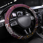 Brisbane Broncos ANZAC Day Steering Wheel Cover Aboriginal Poppy Remembrance Rugby - Lest We Forget