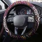 Brisbane Broncos ANZAC Day Steering Wheel Cover Aboriginal Poppy Remembrance Rugby - Lest We Forget