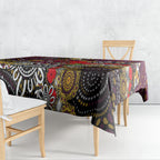 Brisbane Broncos ANZAC Day Tablecloth Aboriginal Poppy Remembrance Rugby - Lest We Forget
