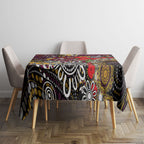 Brisbane Broncos ANZAC Day Tablecloth Aboriginal Poppy Remembrance Rugby - Lest We Forget