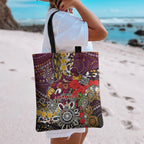 Brisbane Broncos ANZAC Day Tote Bag Aboriginal Poppy Remembrance Rugby - Lest We Forget