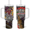 Brisbane Broncos ANZAC Day Tumbler With Handle Aboriginal Poppy Remembrance Rugby - Lest We Forget