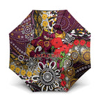 Brisbane Broncos ANZAC Day Umbrella Aboriginal Poppy Remembrance Rugby - Lest We Forget