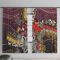 Brisbane Broncos ANZAC Day Window Curtain Aboriginal Poppy Remembrance Rugby - Lest We Forget