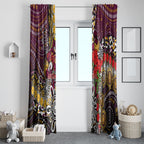 Brisbane Broncos ANZAC Day Window Curtain Aboriginal Poppy Remembrance Rugby - Lest We Forget