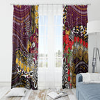 Brisbane Broncos ANZAC Day Window Curtain Aboriginal Poppy Remembrance Rugby - Lest We Forget