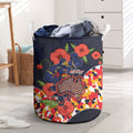 Adelaide Crows ANZAC Day Tribute Laundry Basket Indigenous Dot Art Poppy Remembrance Football Warrior