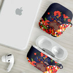 Adelaide Crows ANZAC Day Tribute AirPods Case Indigenous Dot Art Poppy Remembrance Football Warrior