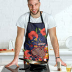 Adelaide Crows ANZAC Day Tribute Apron Indigenous Dot Art Poppy Remembrance Football Warrior