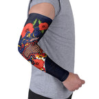 Adelaide Crows ANZAC Day Tribute Arm Sleeves Indigenous Dot Art Poppy Remembrance Football Warrior