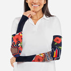 Adelaide Crows ANZAC Day Tribute Arm Sleeves Indigenous Dot Art Poppy Remembrance Football Warrior