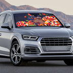 Adelaide Crows ANZAC Day Tribute Auto Sun Shade Indigenous Dot Art Poppy Remembrance Football Warrior